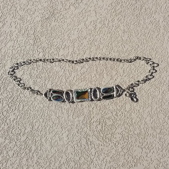 Chico's Metallic Silver Belt - Picture 3 of 7